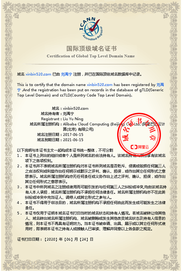xinbin520域名证书